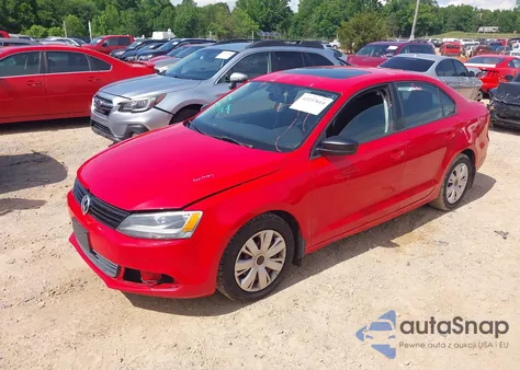 2012 Volkswagen Jetta 2.0L S z USA, uszkodzony, nr VIN 3VW2K7AJXCM353542